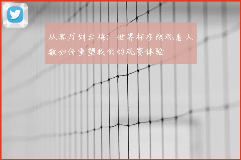 从客厅到云端:世界杯在线观看人数如何重塑我们的观赛体验